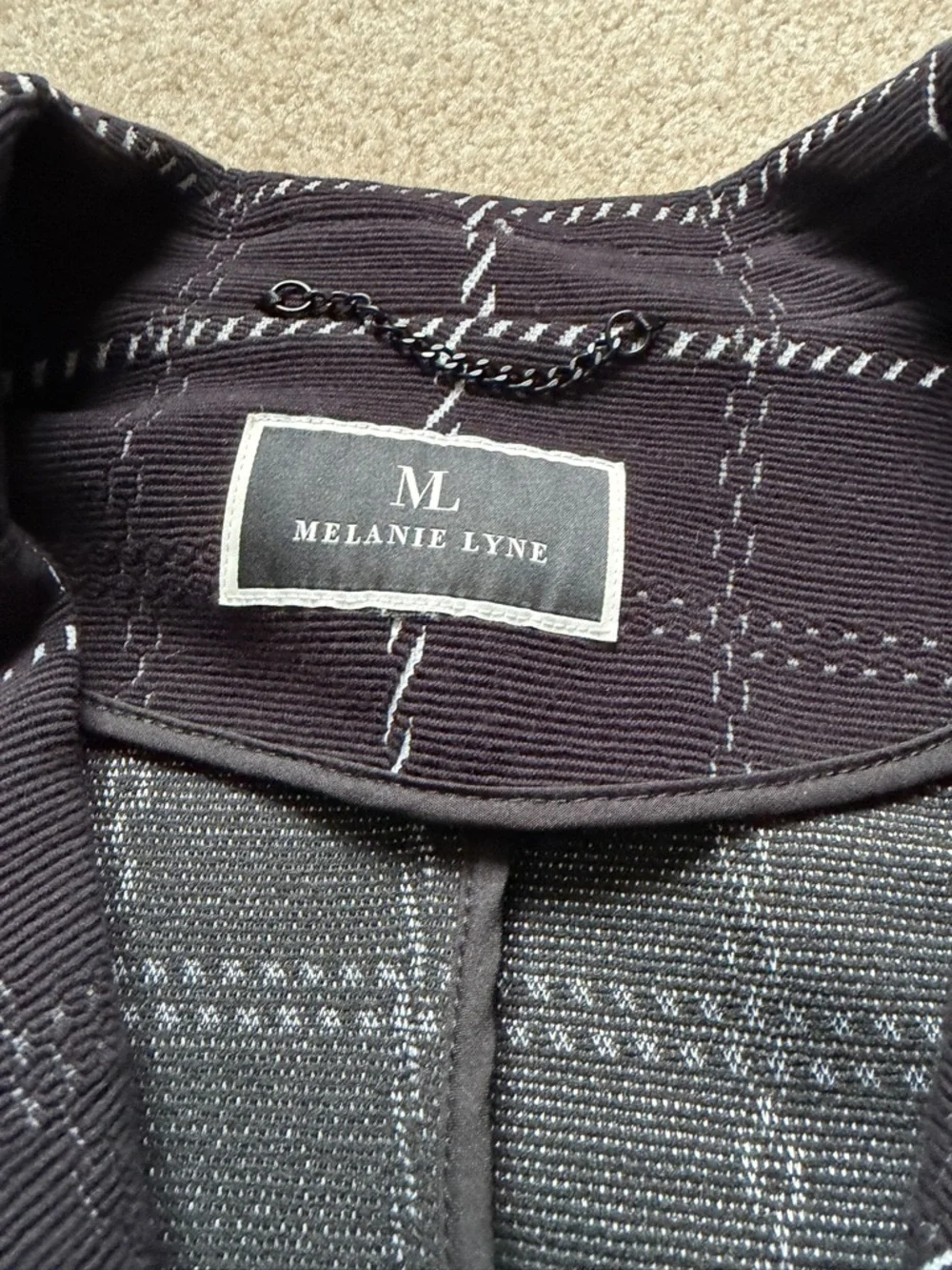 Vintage Style Melanie Lyne Set Blazer Pants Minimalist Office M ( appx) - Picture 2 of 16